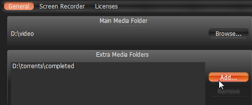 Configuring Media Folders - 1
