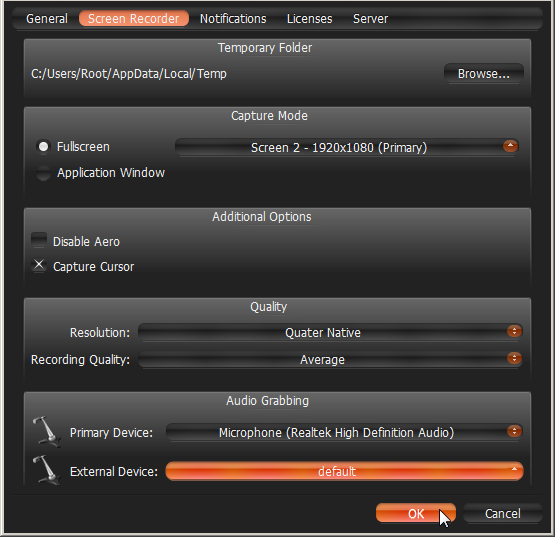Setting up Screen Recording - 1